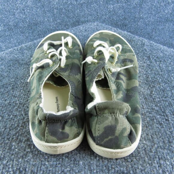 Time And Tru Women's Scrunchback Sneaker Green Fabric Size 8M Gently Used 2025 - Picture 4 of 6
